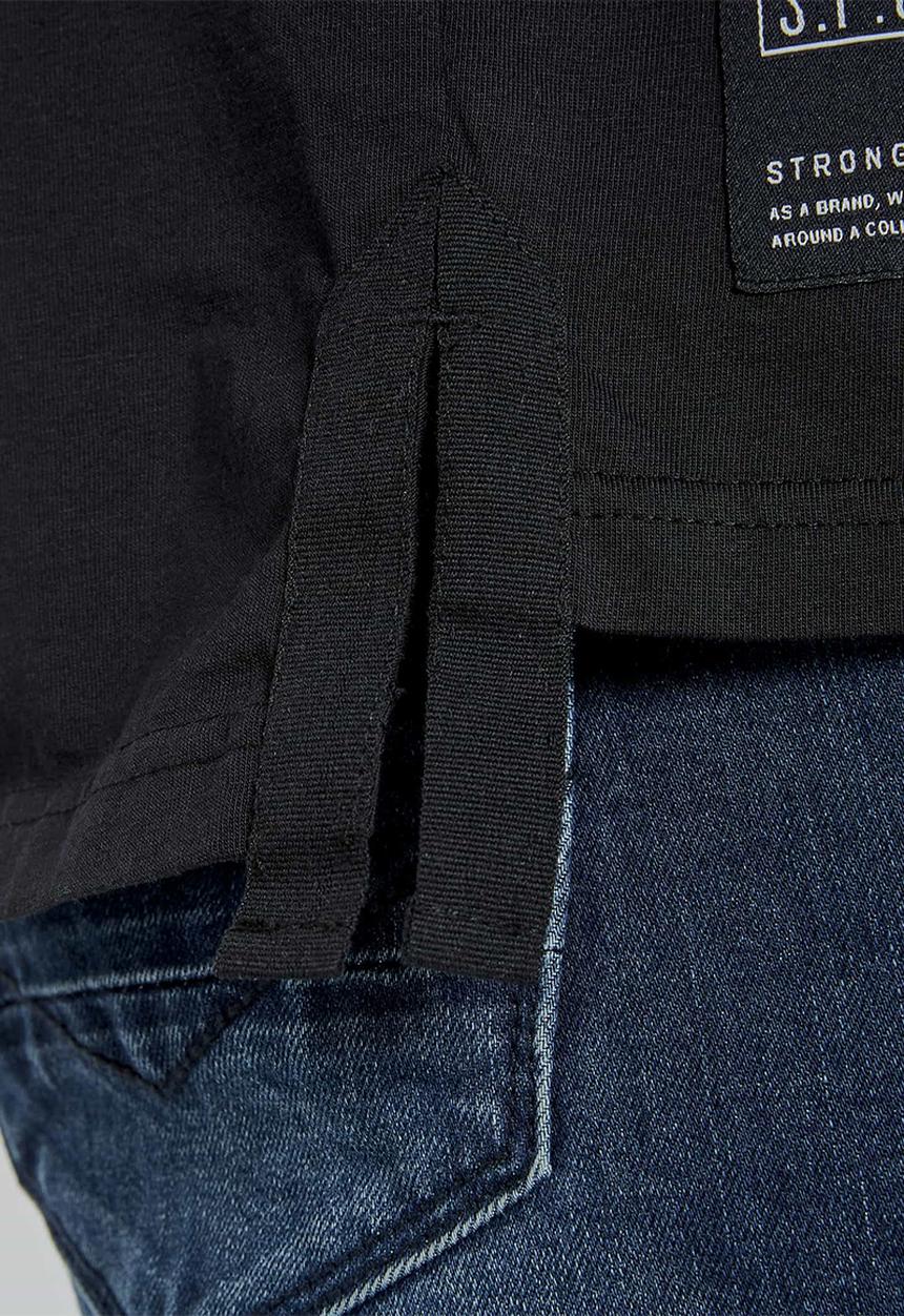 S.P.C.C - Hartt signature stepped hem T-shirt - black