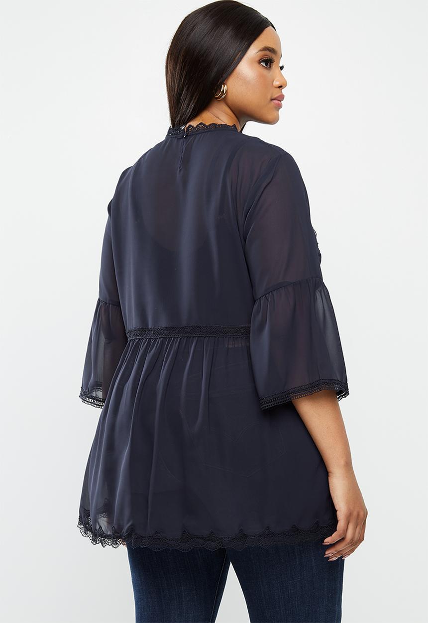 Vero Moda - Monna 3/4 sleeve tunic - navy