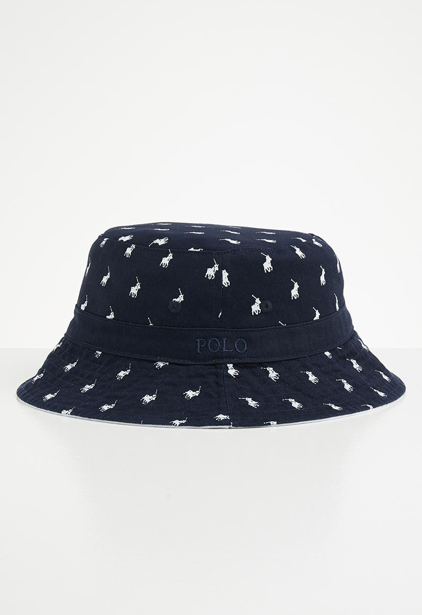 POLO - Mens grant mono reversible bucket - white & navy