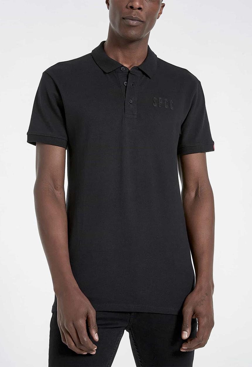 S.P.C.C - Camara signature slim polo - black