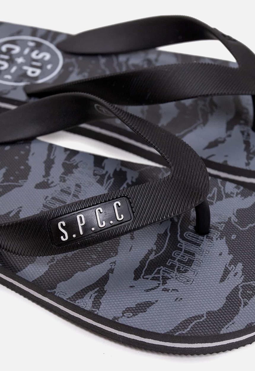 S.P.C.C - Tortuga fashion printed flip flops - charcoal