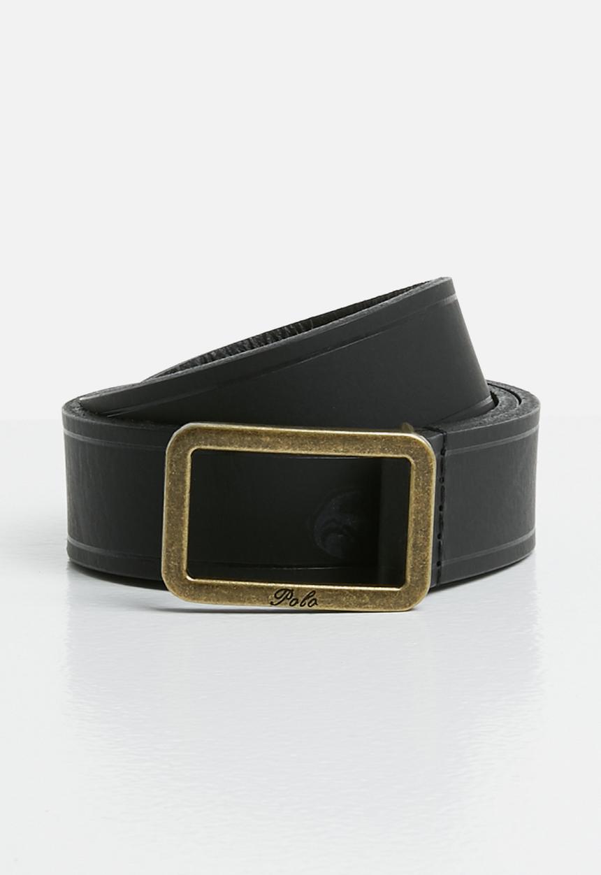 POLO - Alice ladies leather belt - black