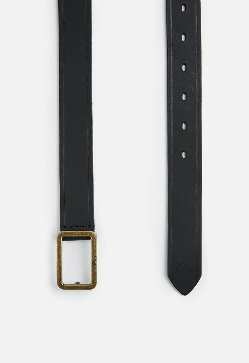 POLO - Alice ladies leather belt - black