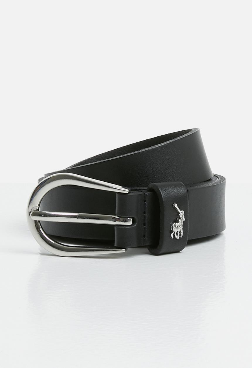 POLO - Zoe ladies leather belt - black