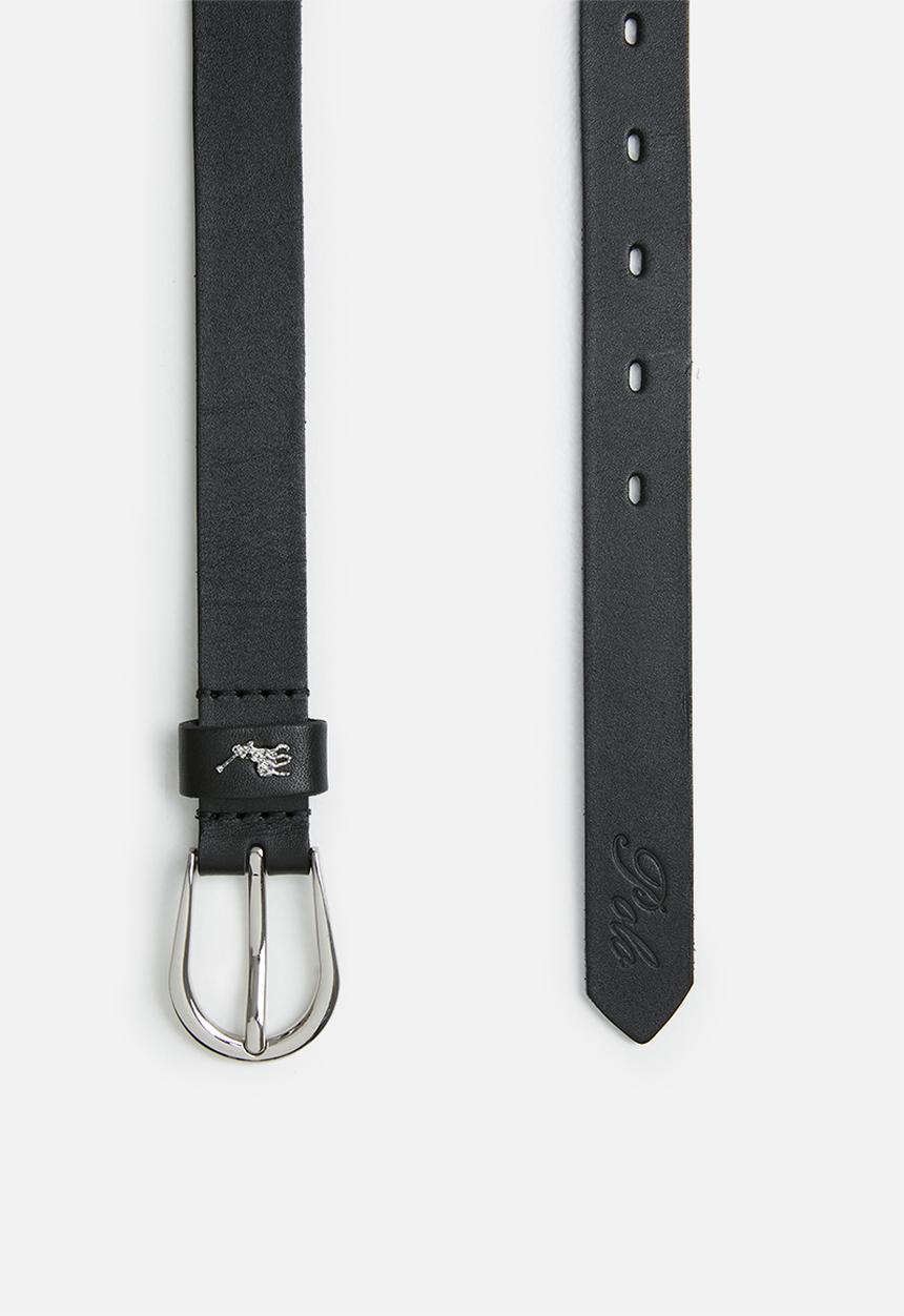 POLO - Zoe ladies leather belt - black