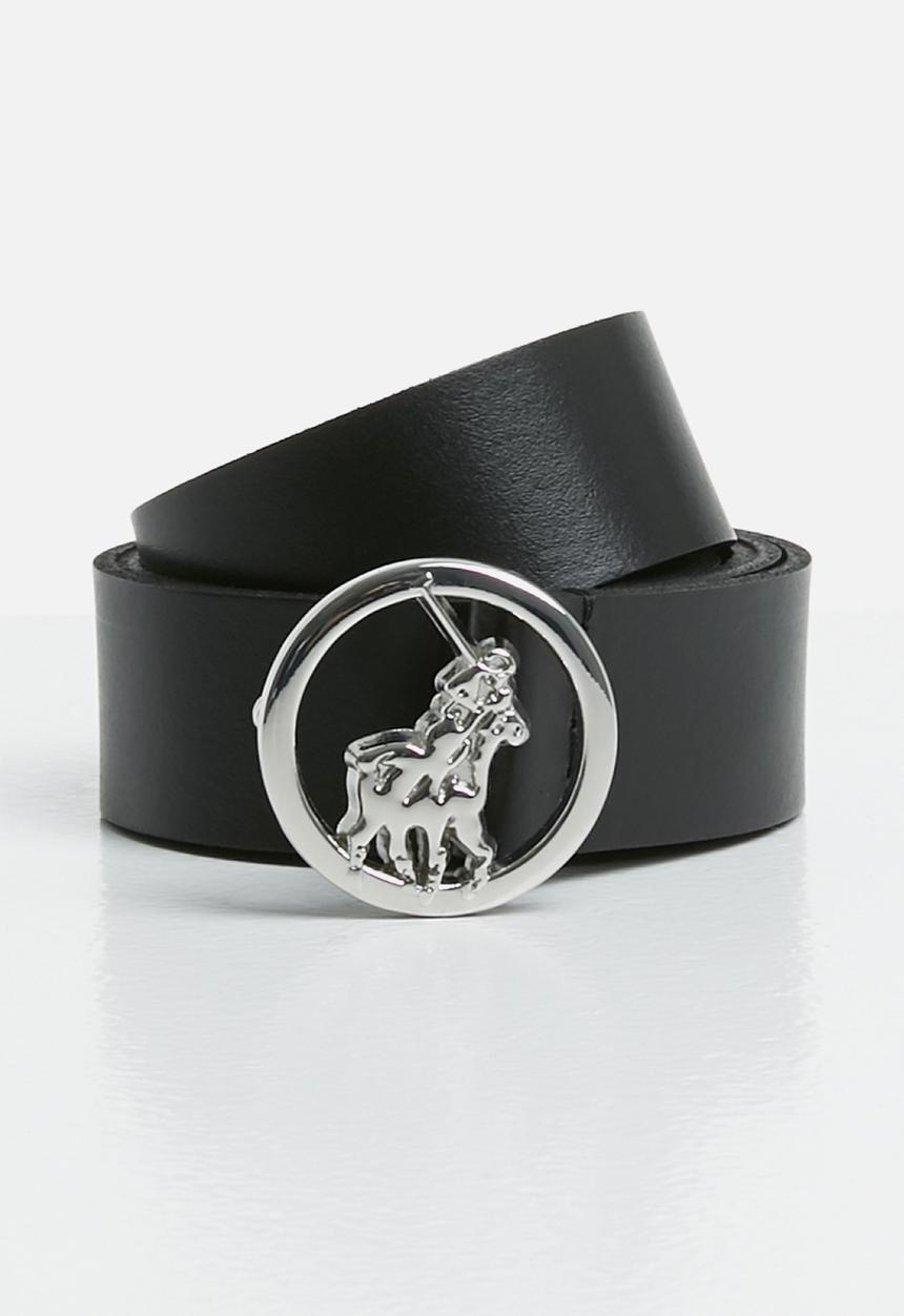 POLO - Sophie ladies leather belt - black