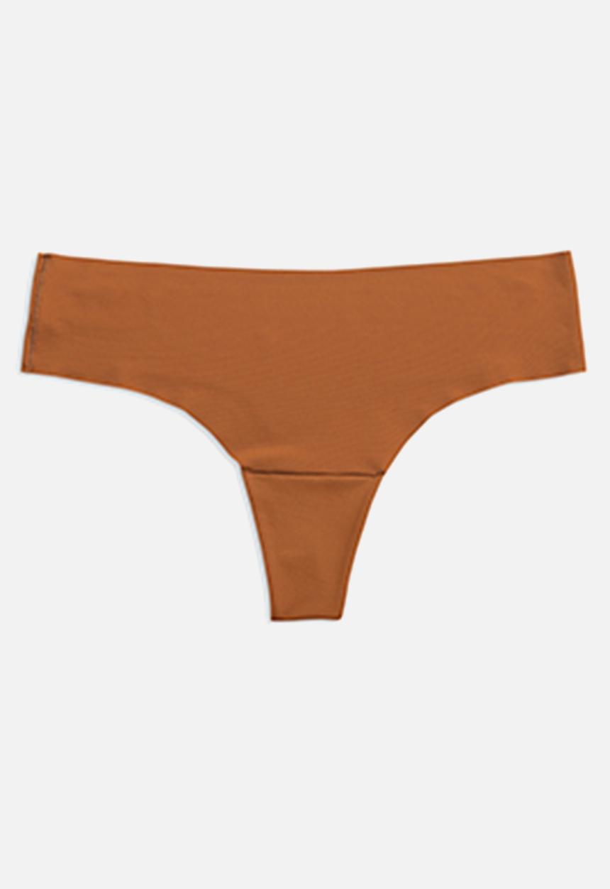GUGU INTIMATES - Buhle seamless thong - brown