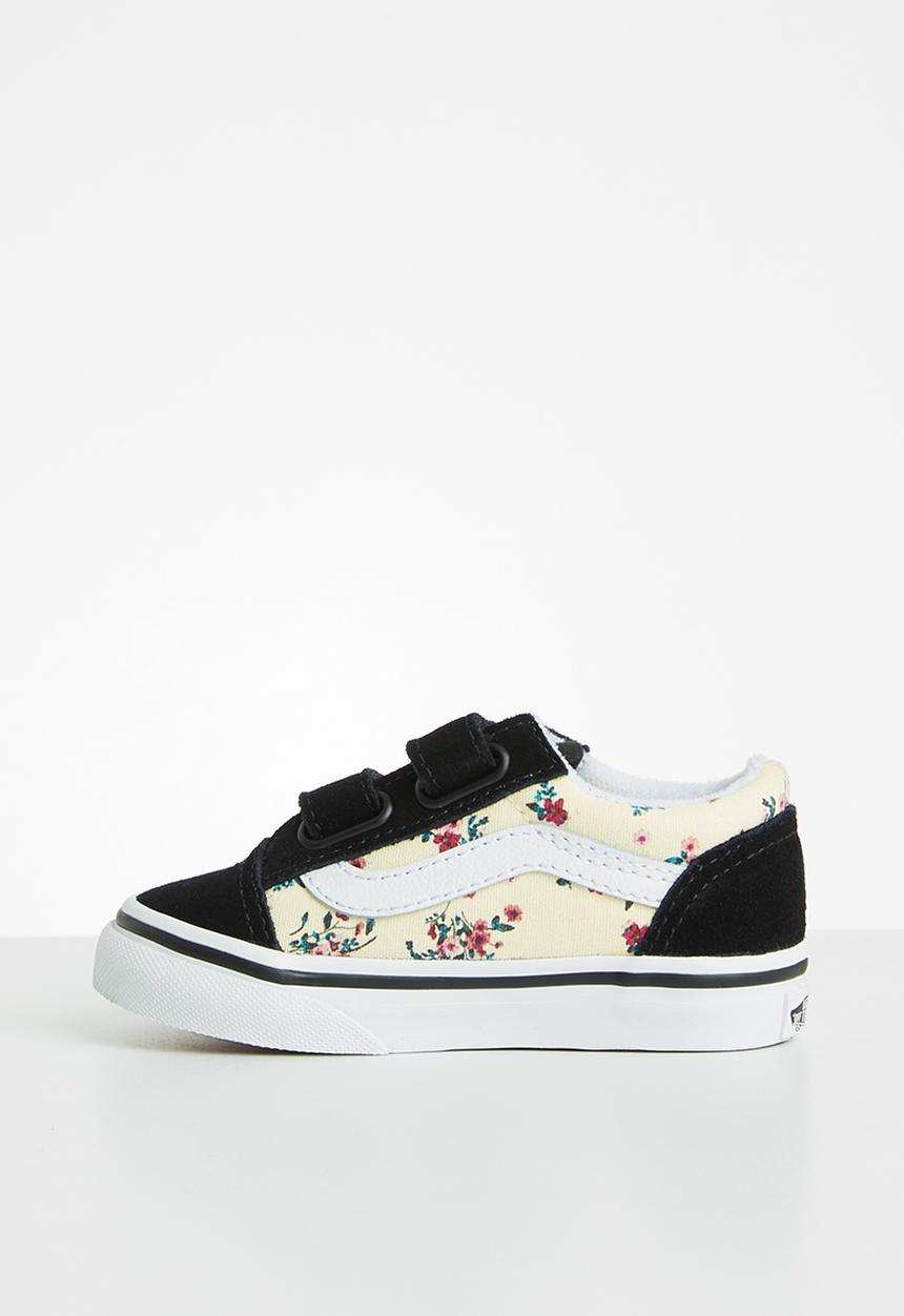 Vans - Td old skool v - (ditsy floral) classic white & true white