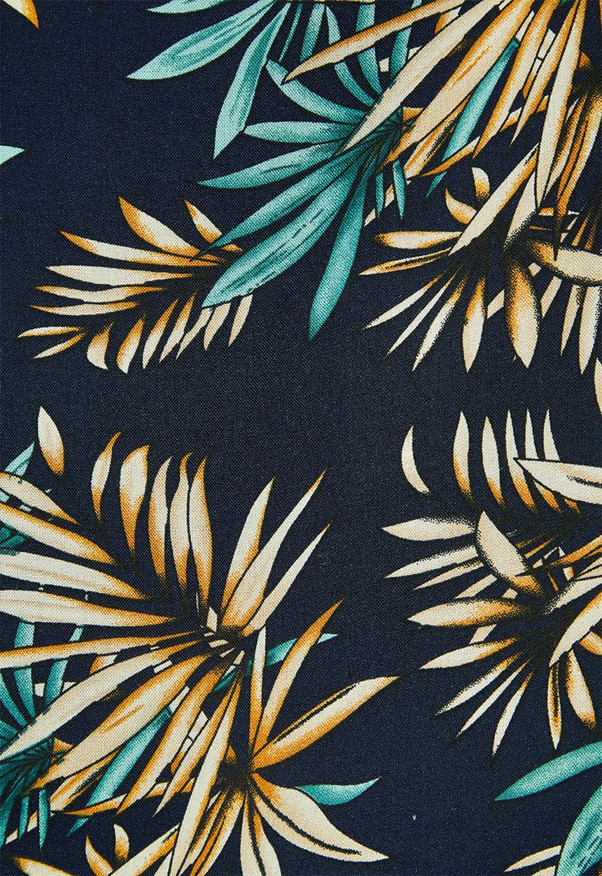 Superbalist - High waist shorts - navy palm print