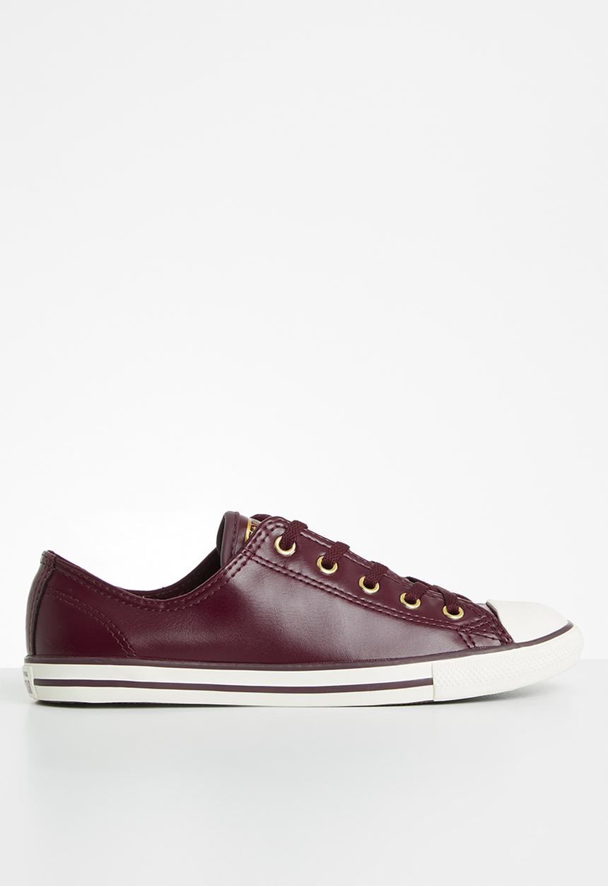 Converse - CTAS Dainty - dark sangria & gold