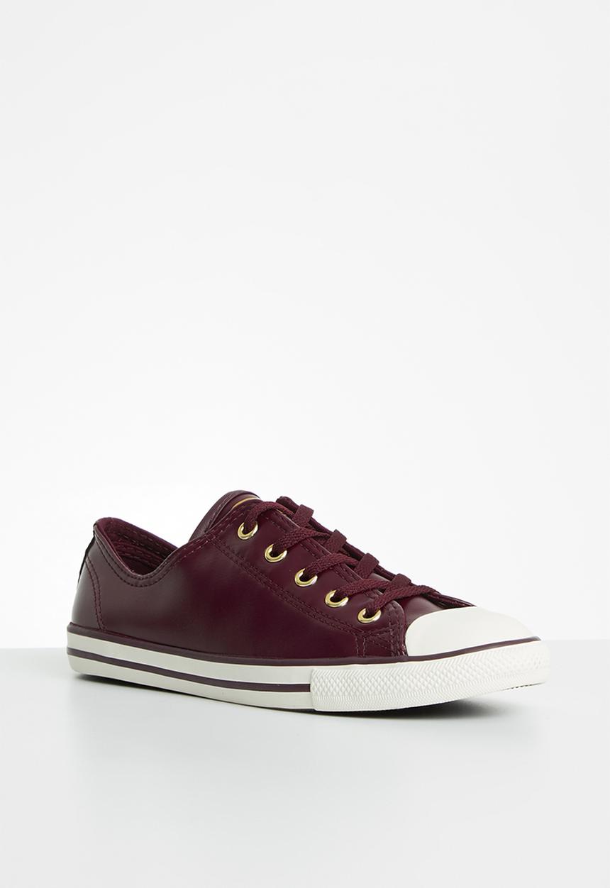 Converse - CTAS Dainty - dark sangria & gold
