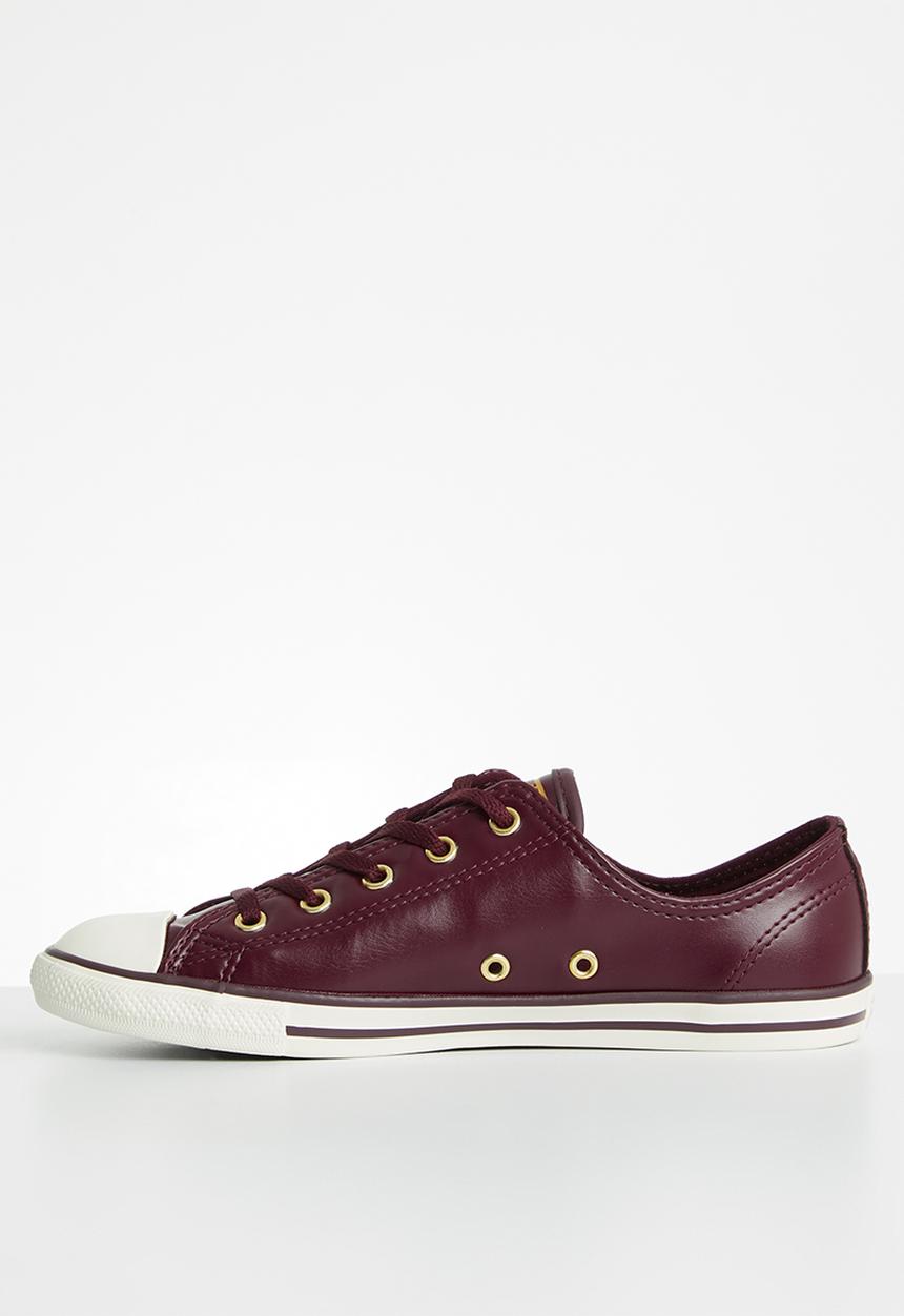 Converse - CTAS Dainty - dark sangria & gold