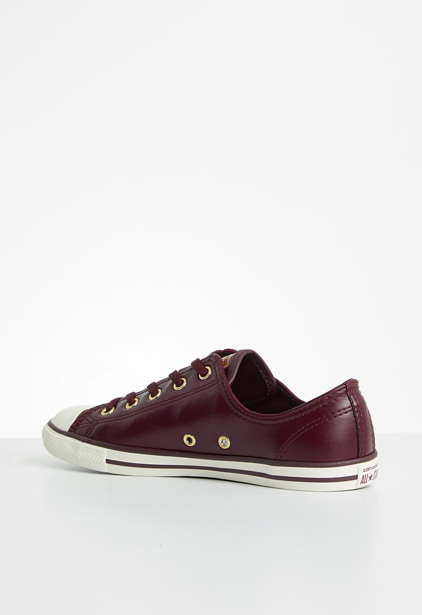 Converse - CTAS Dainty - dark sangria & gold