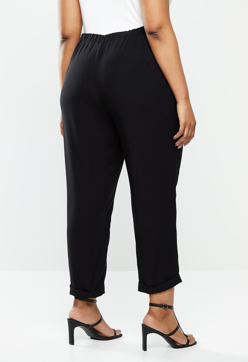 Me&B - Plus tapered pant - black