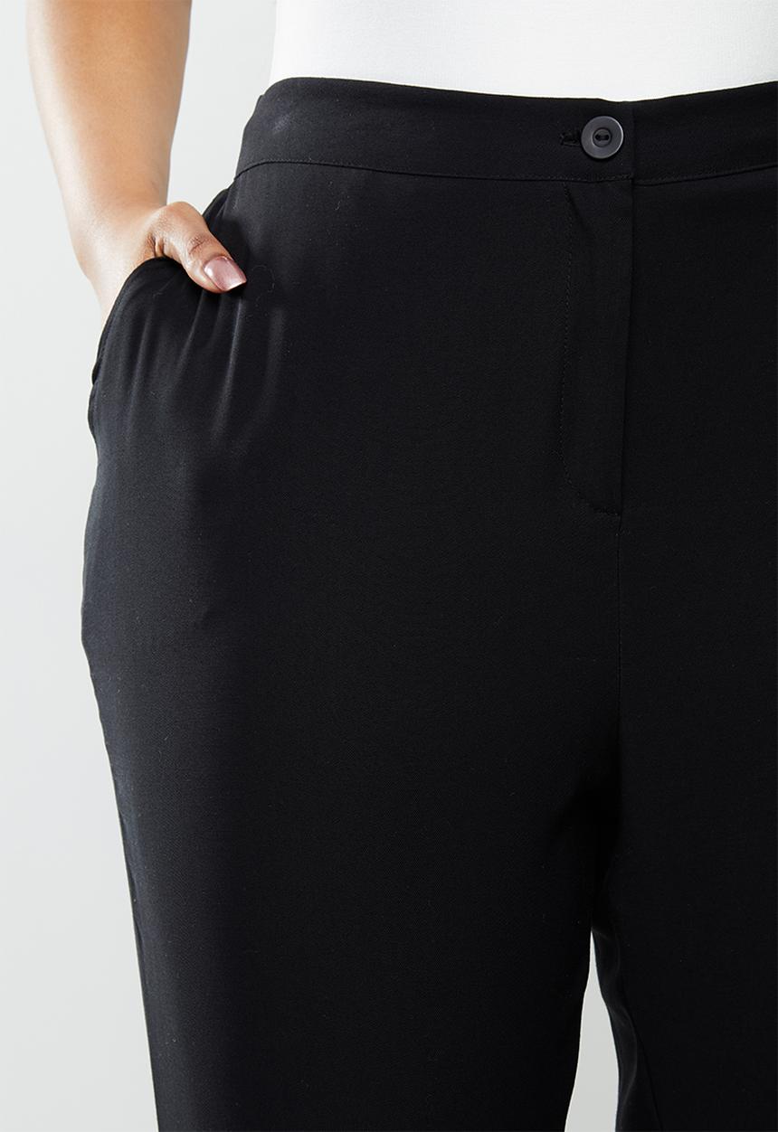 Me&B - Plus tapered pant - black