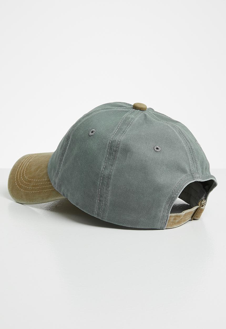 Superbalist - Washed denim baseball cap - grey