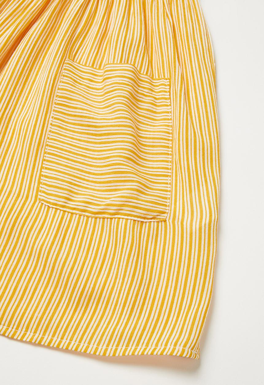 Superbalist Kids - Pocket detail stripe dress - yellow 