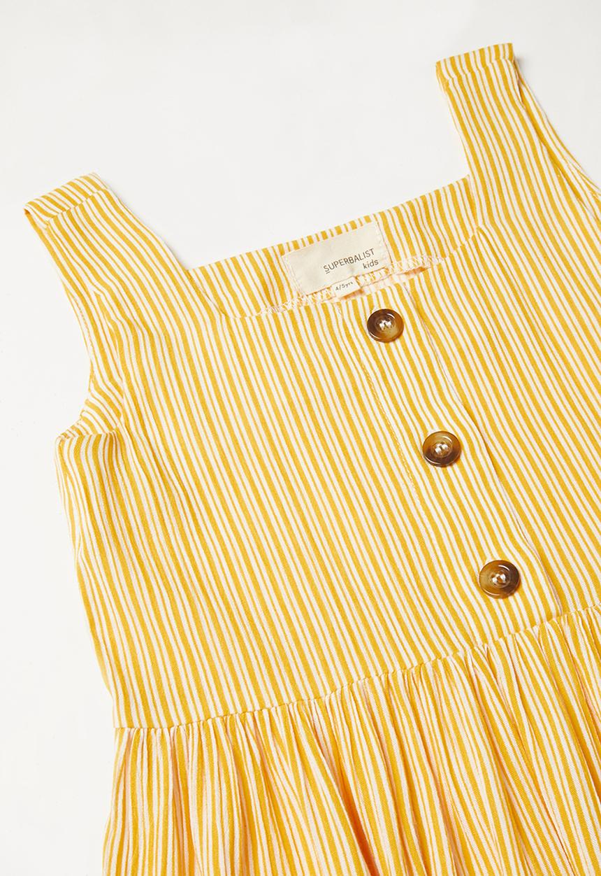 Superbalist Kids - Pocket detail stripe dress - yellow 