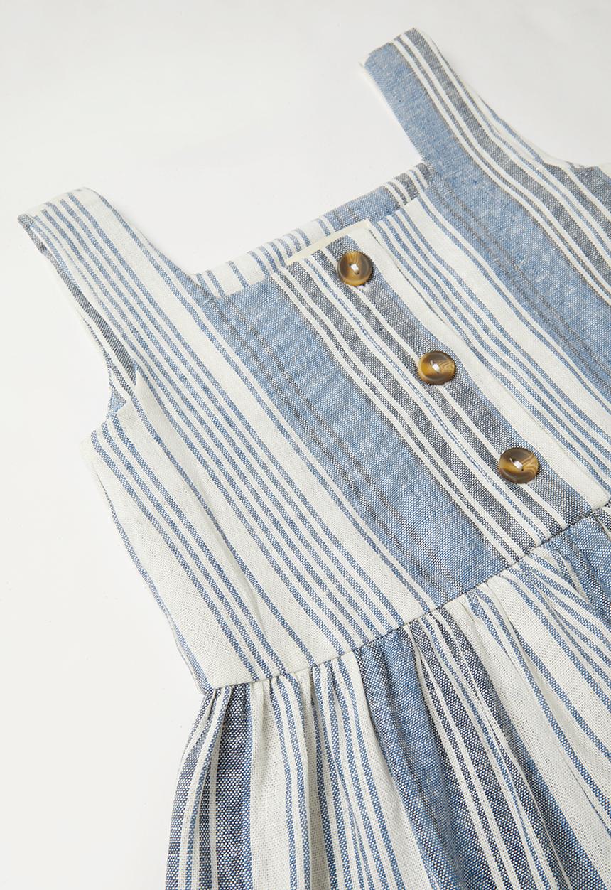 Superbalist Kids - Pocket detail stripe dress - blue
