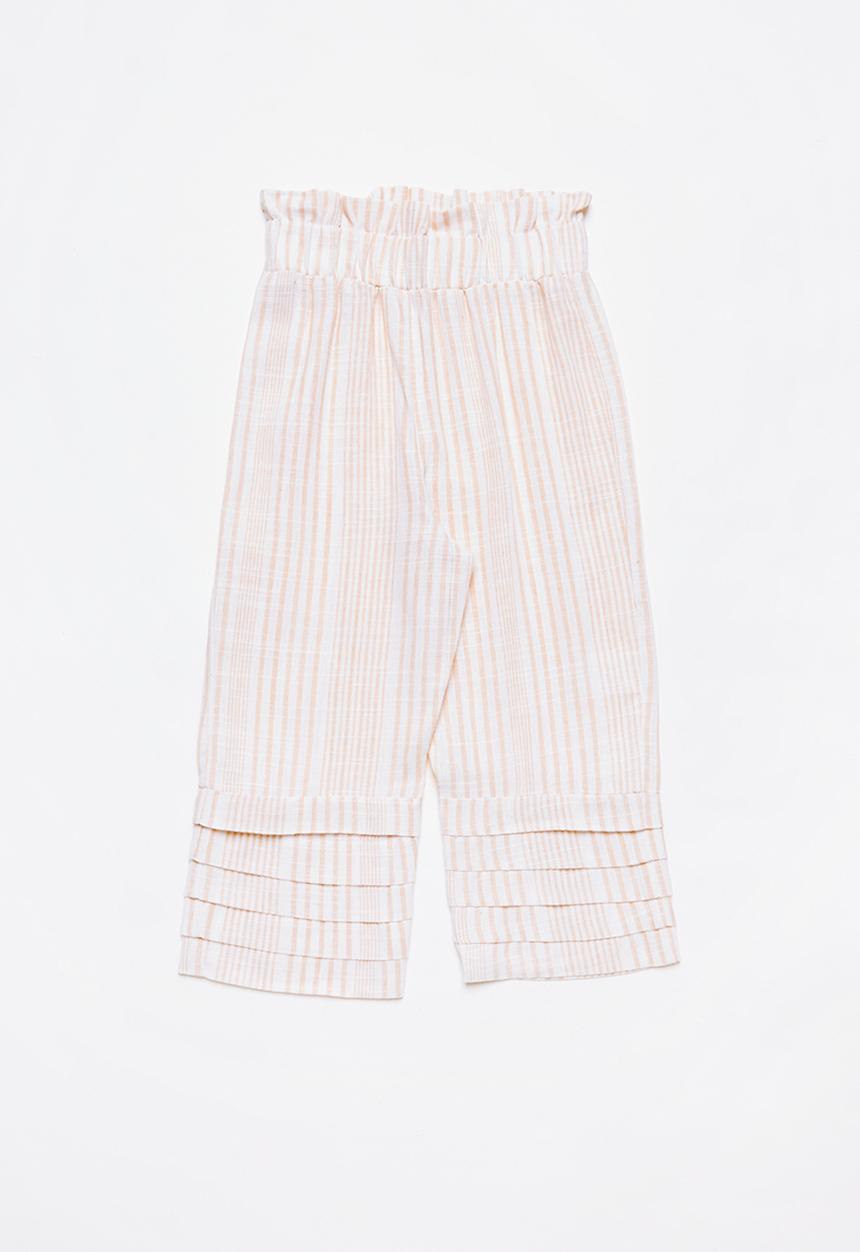 Superbalist Kids - Elasticated waist stripe culotte - pink & white 