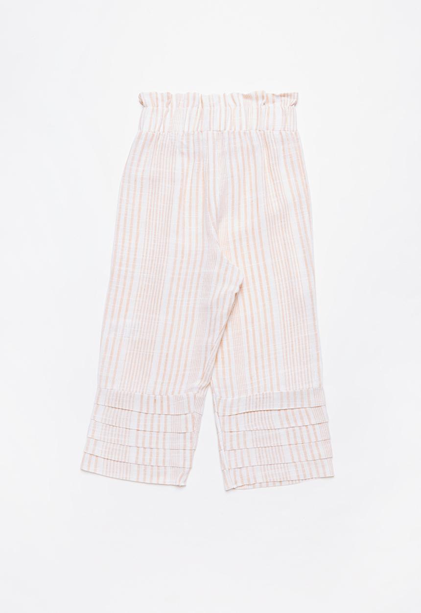 Superbalist Kids - Elasticated waist stripe culotte - pink & white 