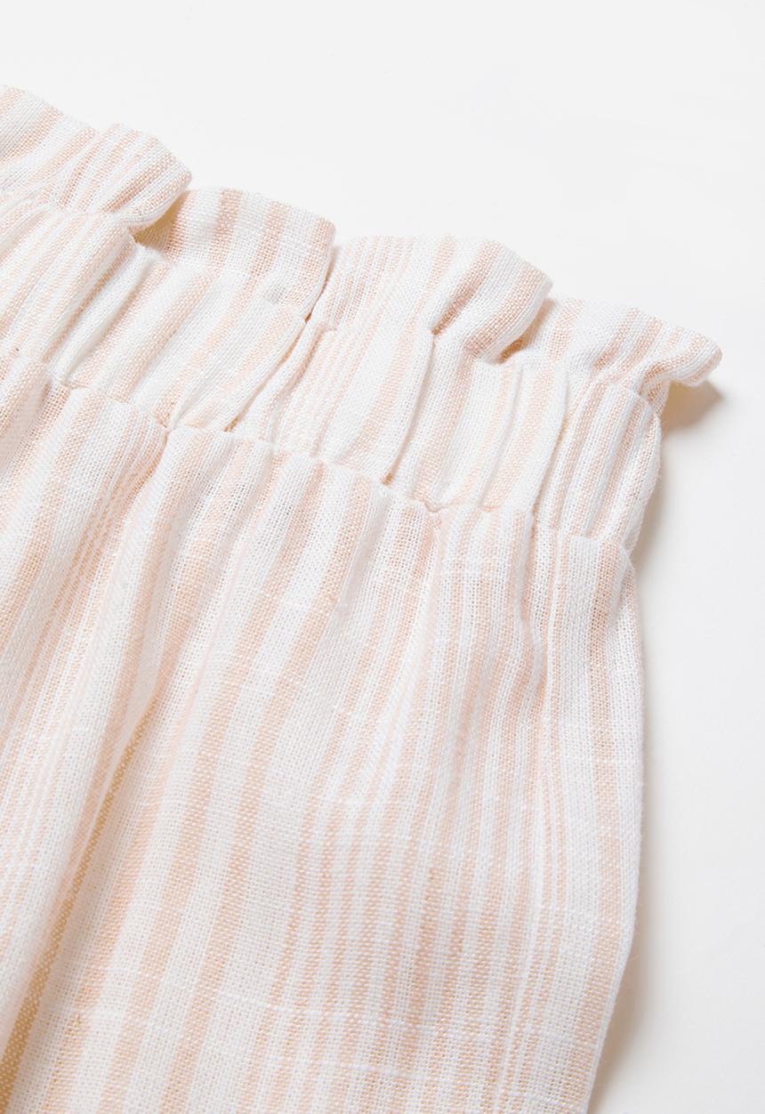 Superbalist Kids - Elasticated waist stripe culotte - pink & white 