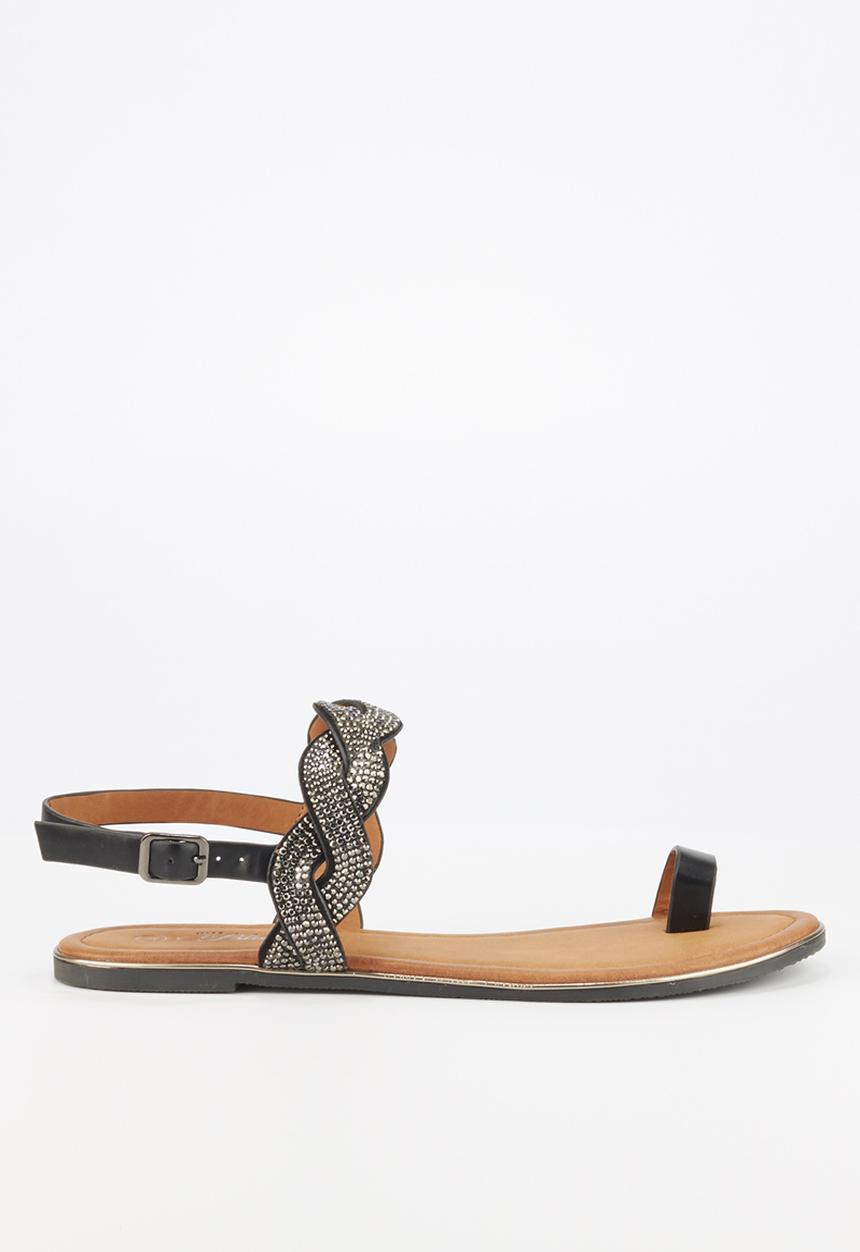 Miss Black - Lait sandal - black