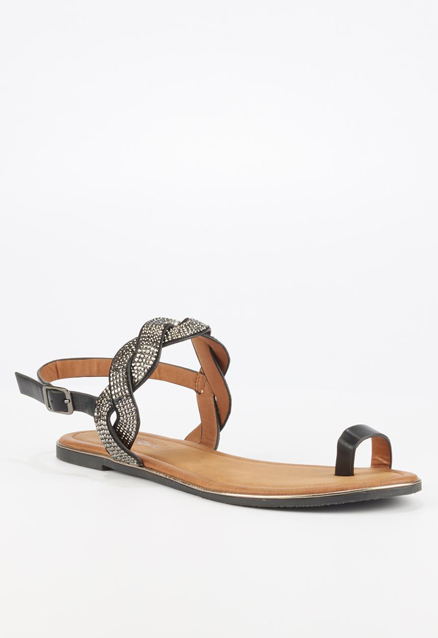 Miss Black - Lait sandal - black