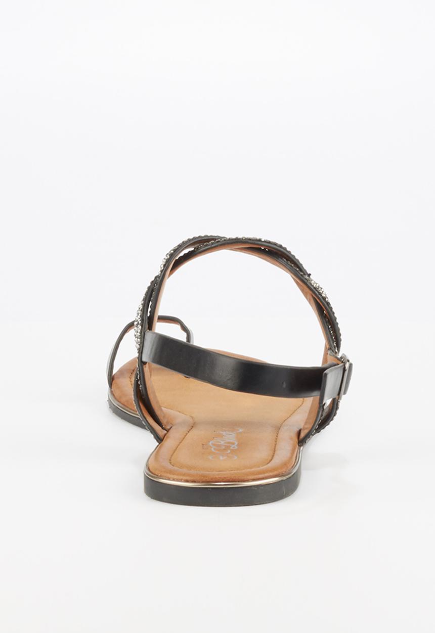 Miss Black - Lait sandal - black