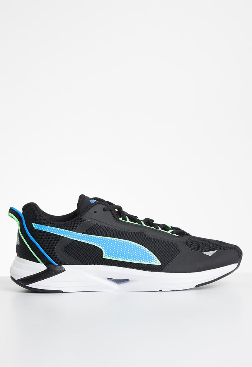 PUMA - Minima - puma black / elektro green / blue