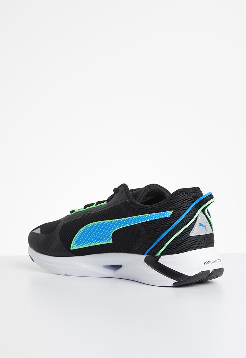 PUMA - Minima - puma black / elektro green / blue