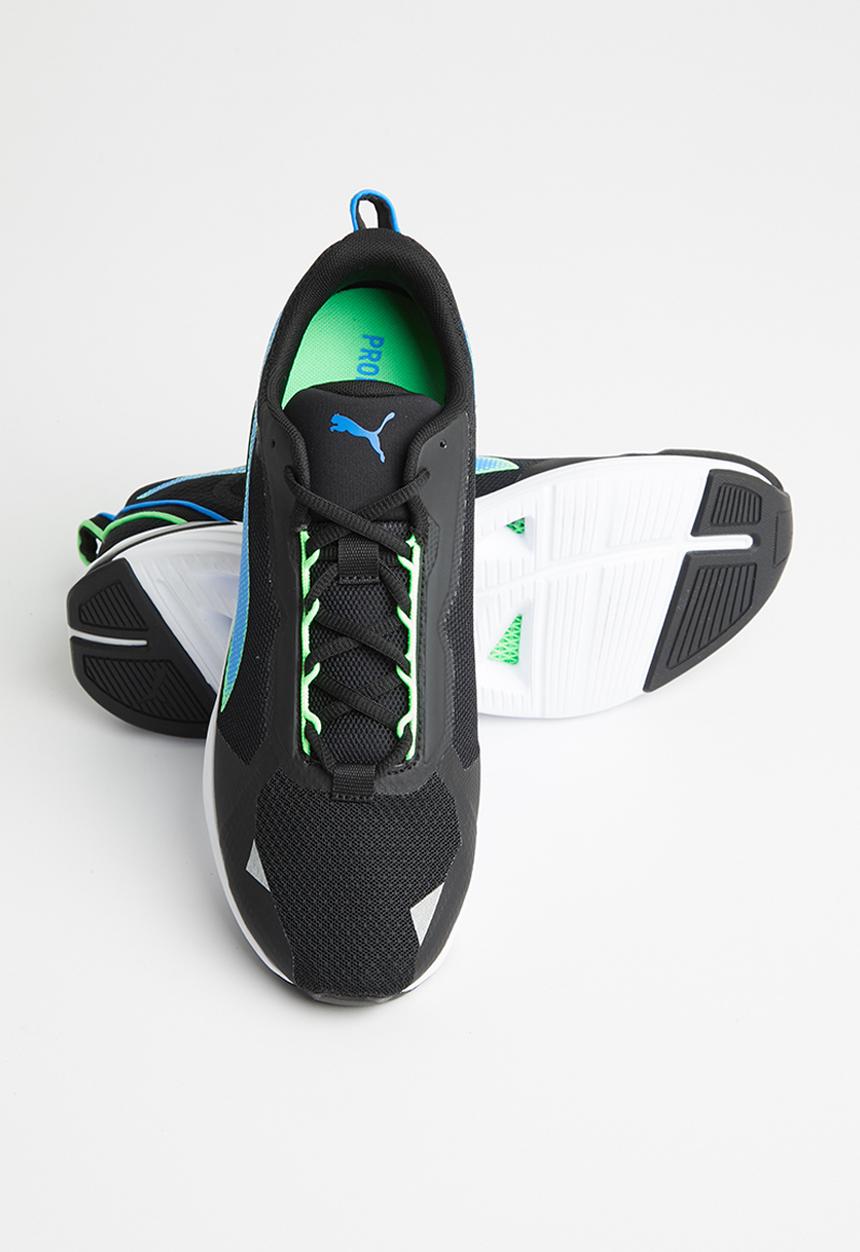 PUMA - Minima - puma black / elektro green / blue