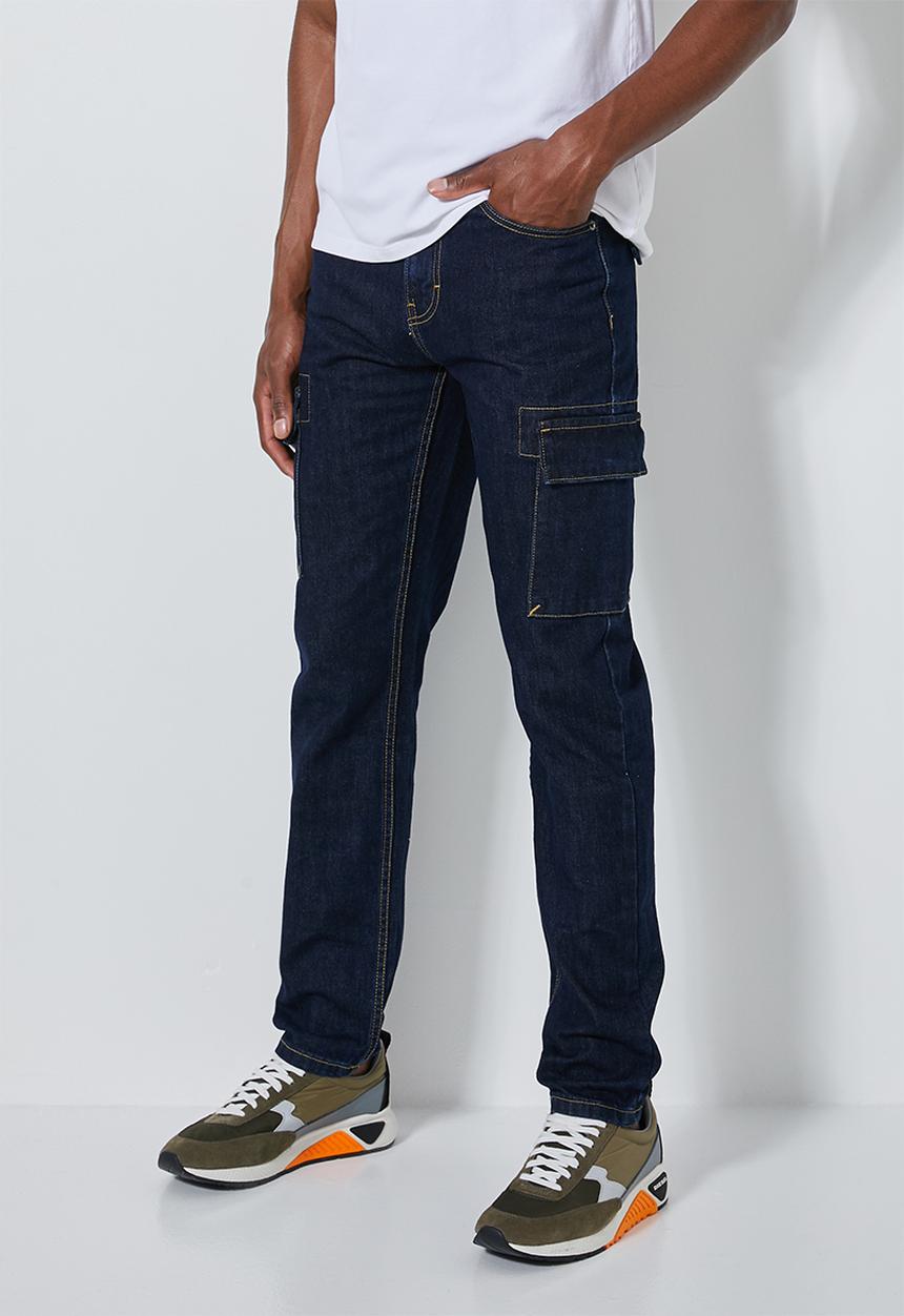 Superbalist - Detroit tapered cargo jeans - indigo