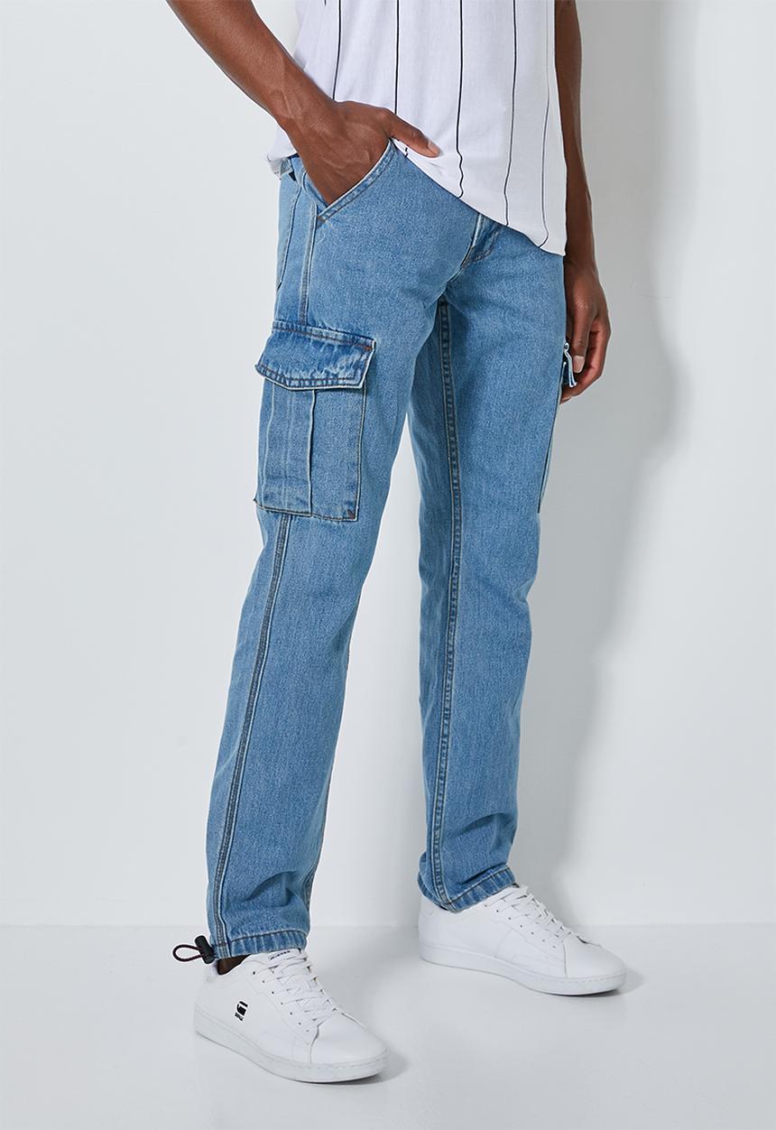 Superbalist - Carson tapered cargo jogger - blue 