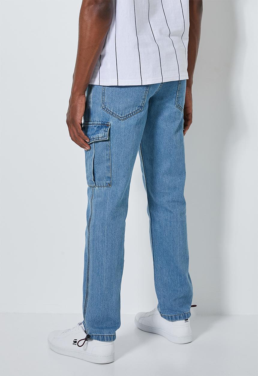 Superbalist - Carson tapered cargo jogger - blue 