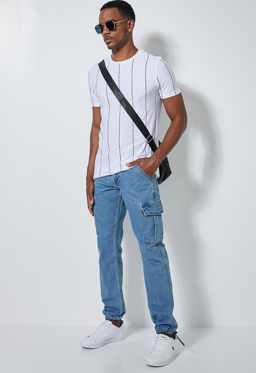 Superbalist - Carson tapered cargo jogger - blue 