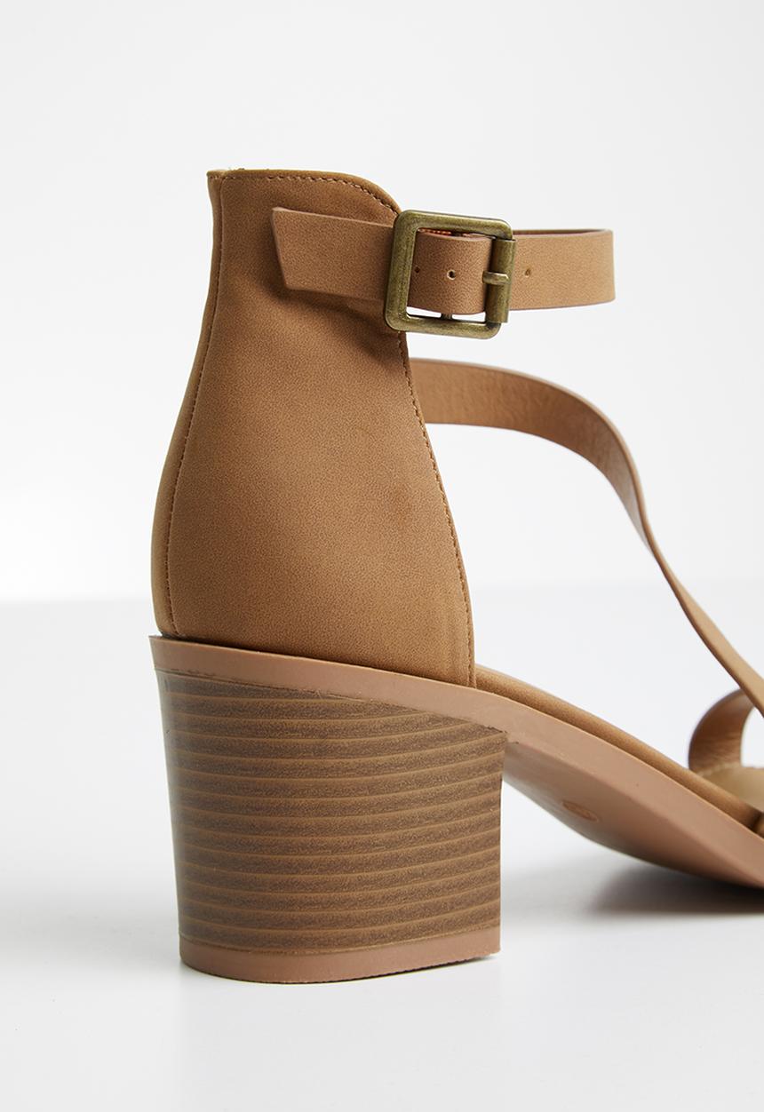 Cotton On - Harmony stack heel - tan