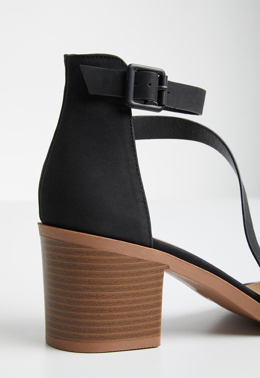 Cotton On - Harmony stack heel - black