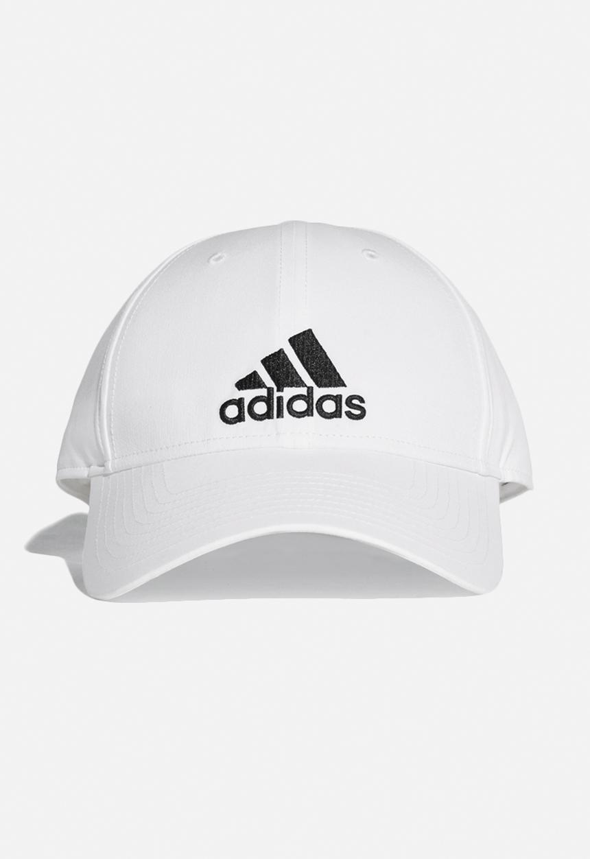 adidas Performance - 6 Panel cap lightweight embroidered - white & black 