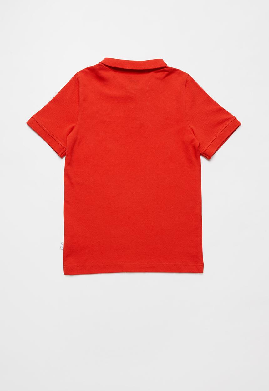 PUMA - Pique polo short sleeve tee - red