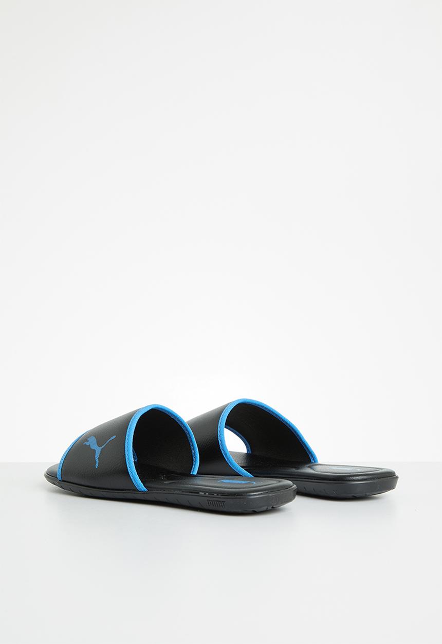 PUMA - Streetcat pure slide jr zadp - puma black & dresden blue