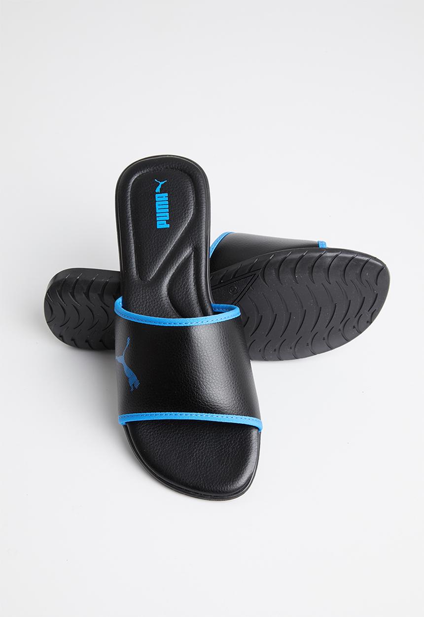 PUMA - Streetcat pure slide jr zadp - puma black & dresden blue