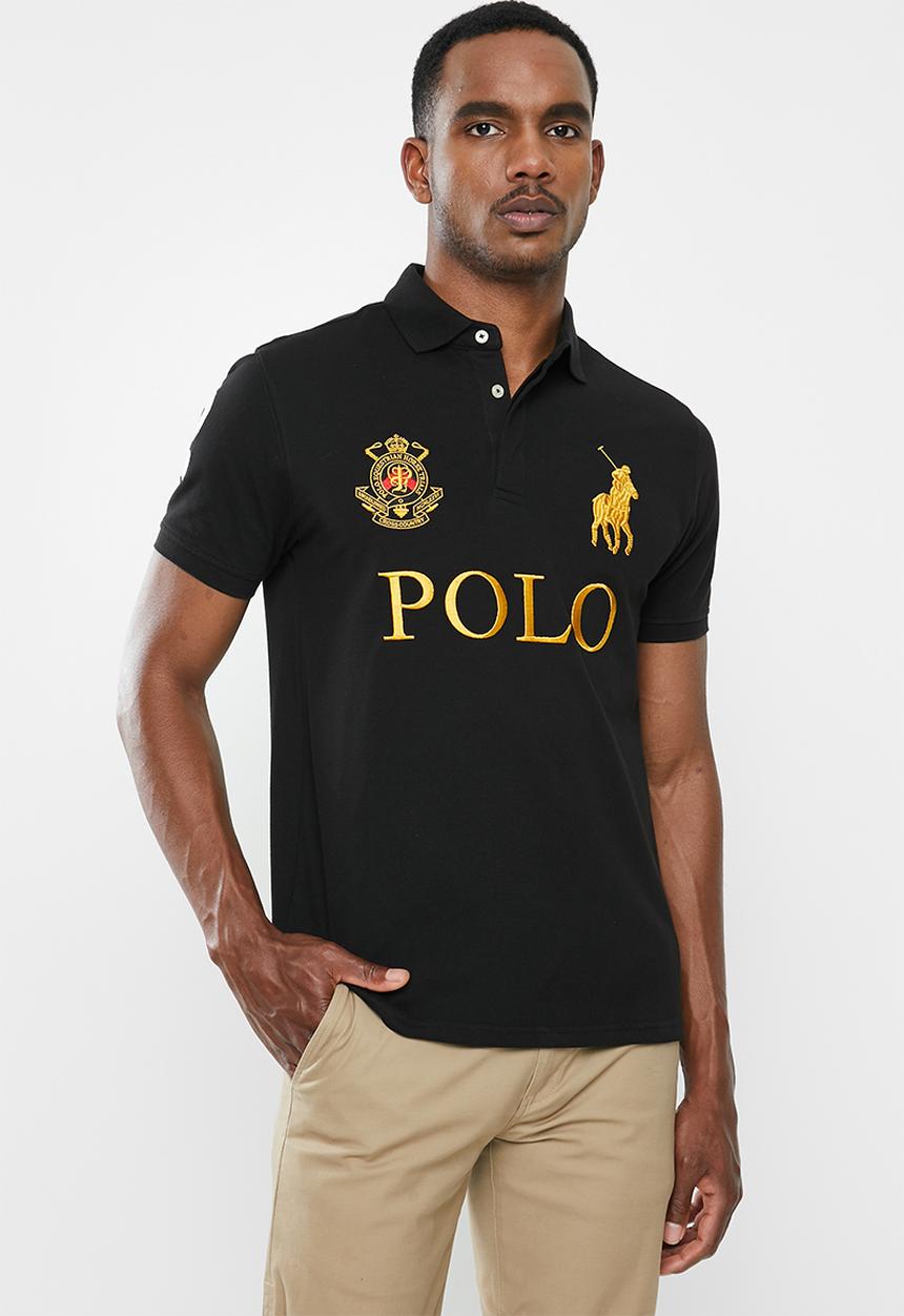 POLO - Mens prs logo mania golfer - black