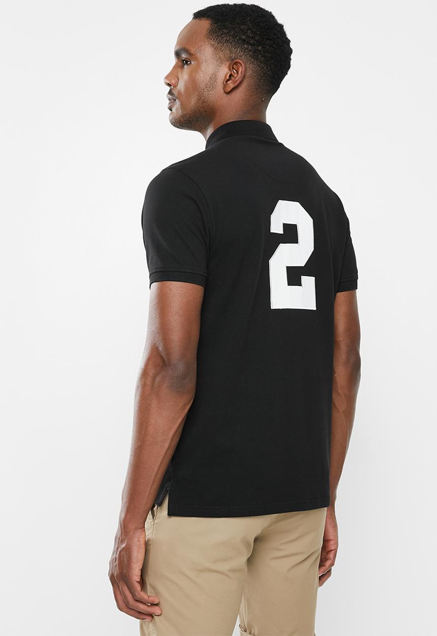 POLO - Mens prs logo mania golfer - black