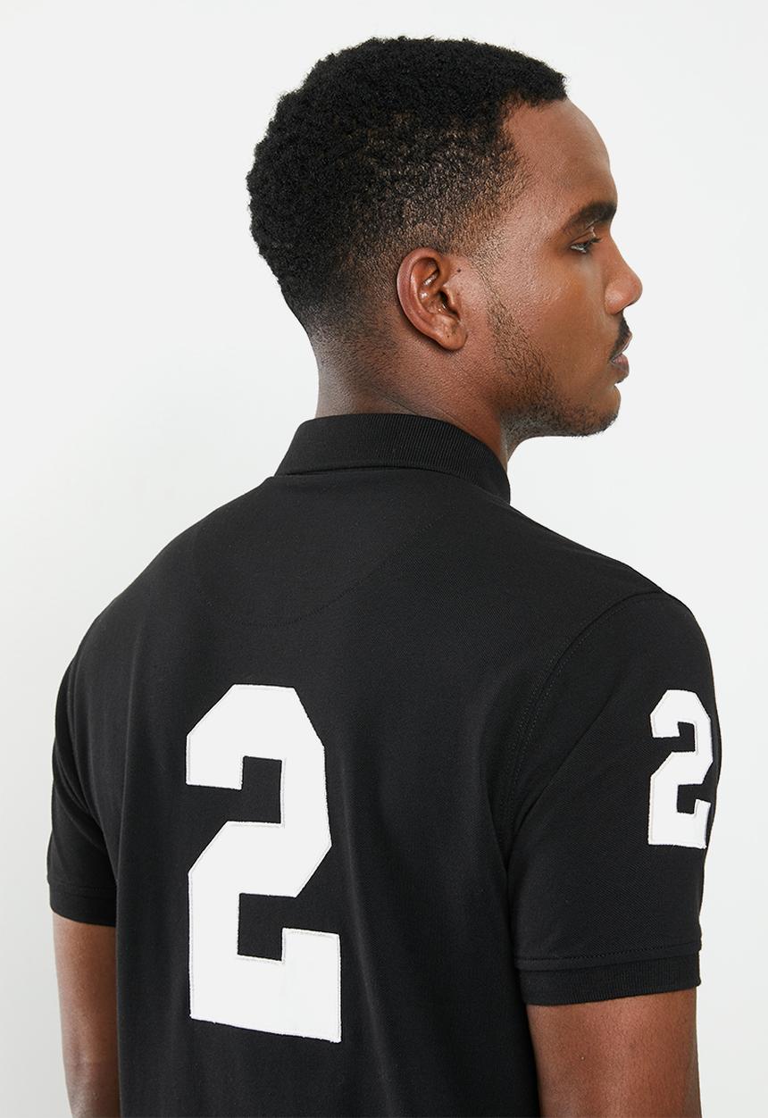 POLO - Mens prs logo mania golfer - black