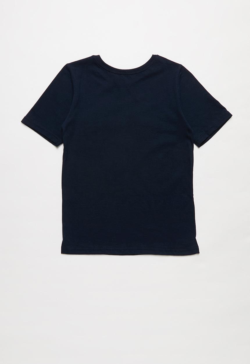 Pop Candy - Girls printed short sleeve tee - navy