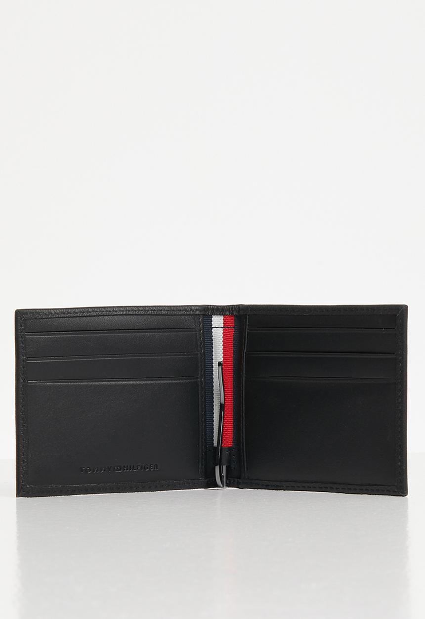 Tommy Hilfiger - Corp plaque mini money clip - black