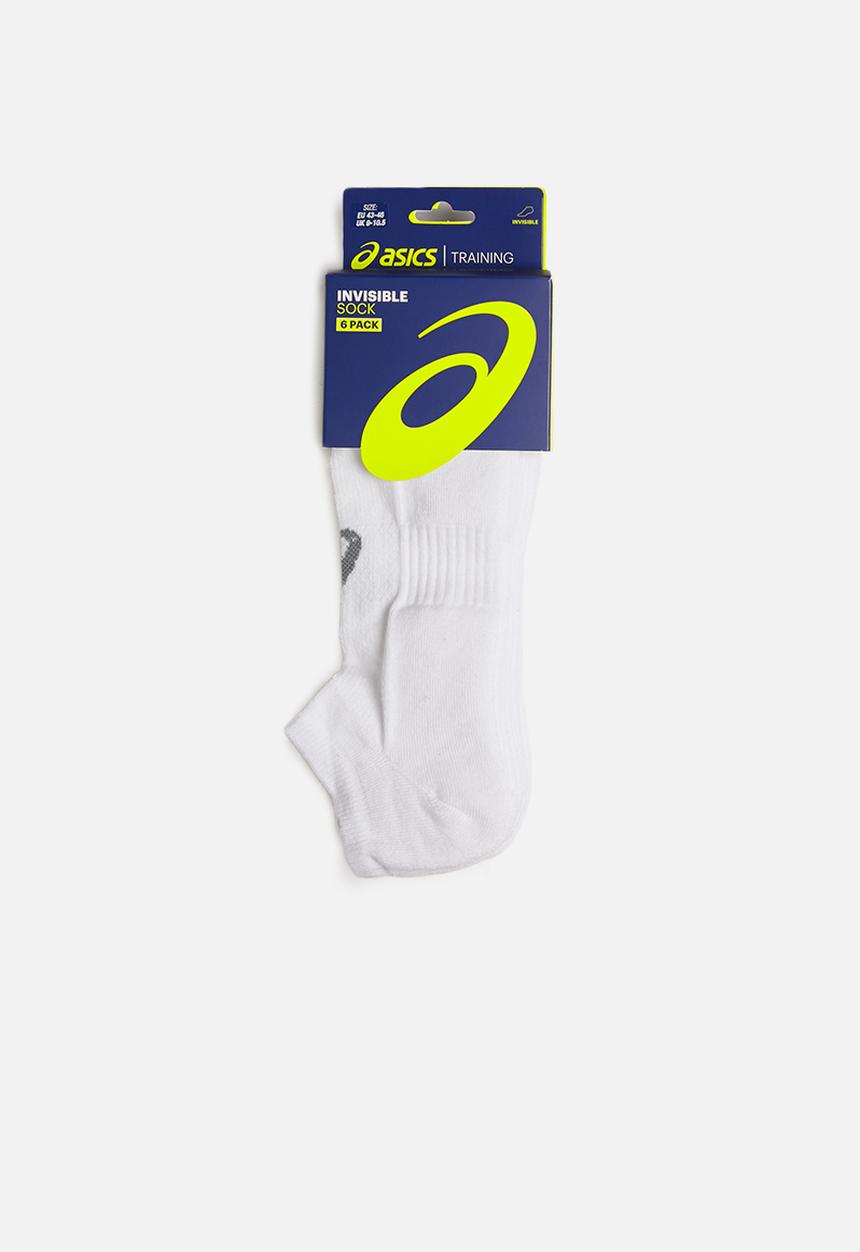 ASICS - 6 Pack invisible socks - white