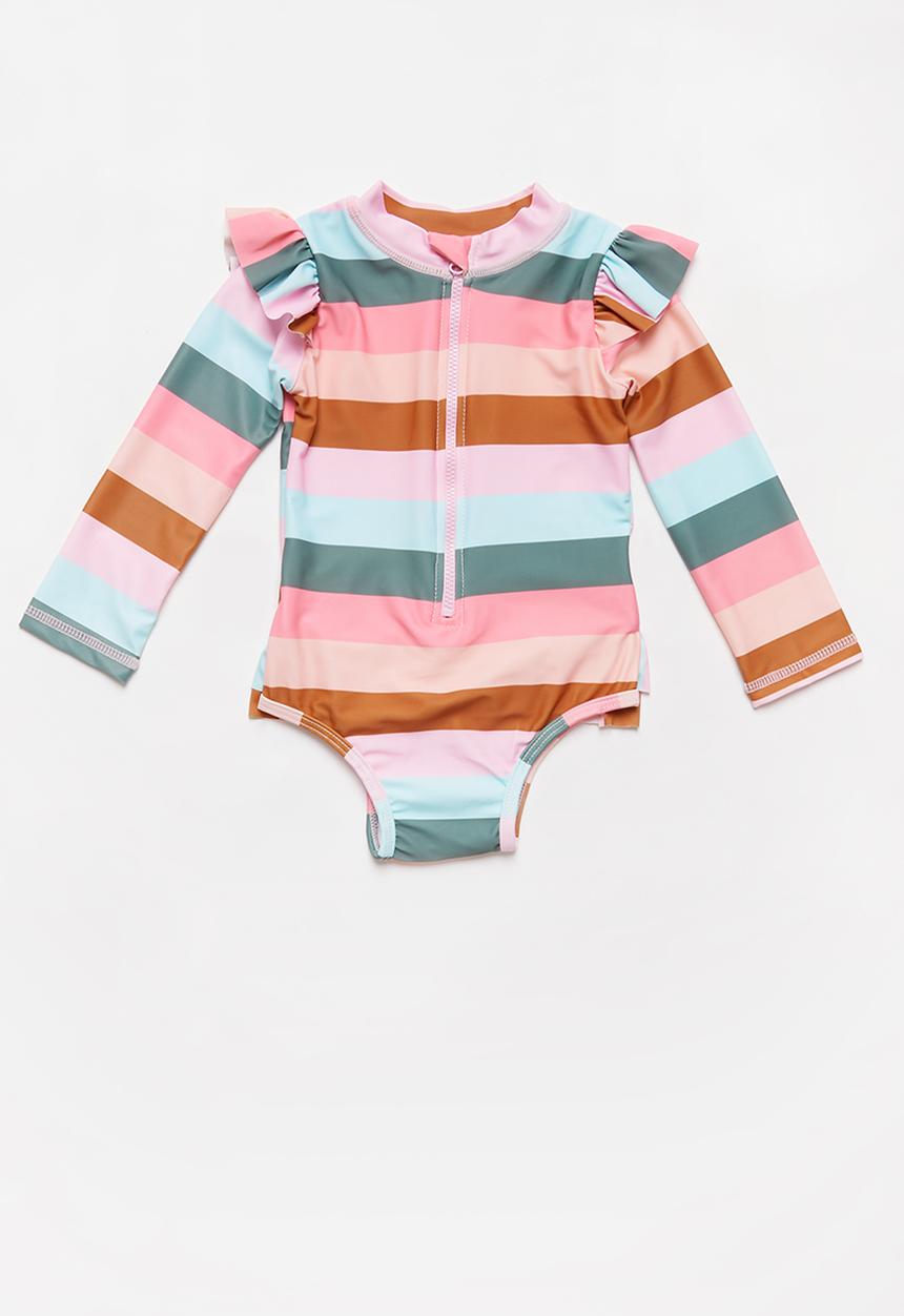 Cotton On - Lucy long sleeve swimsuit - multi 