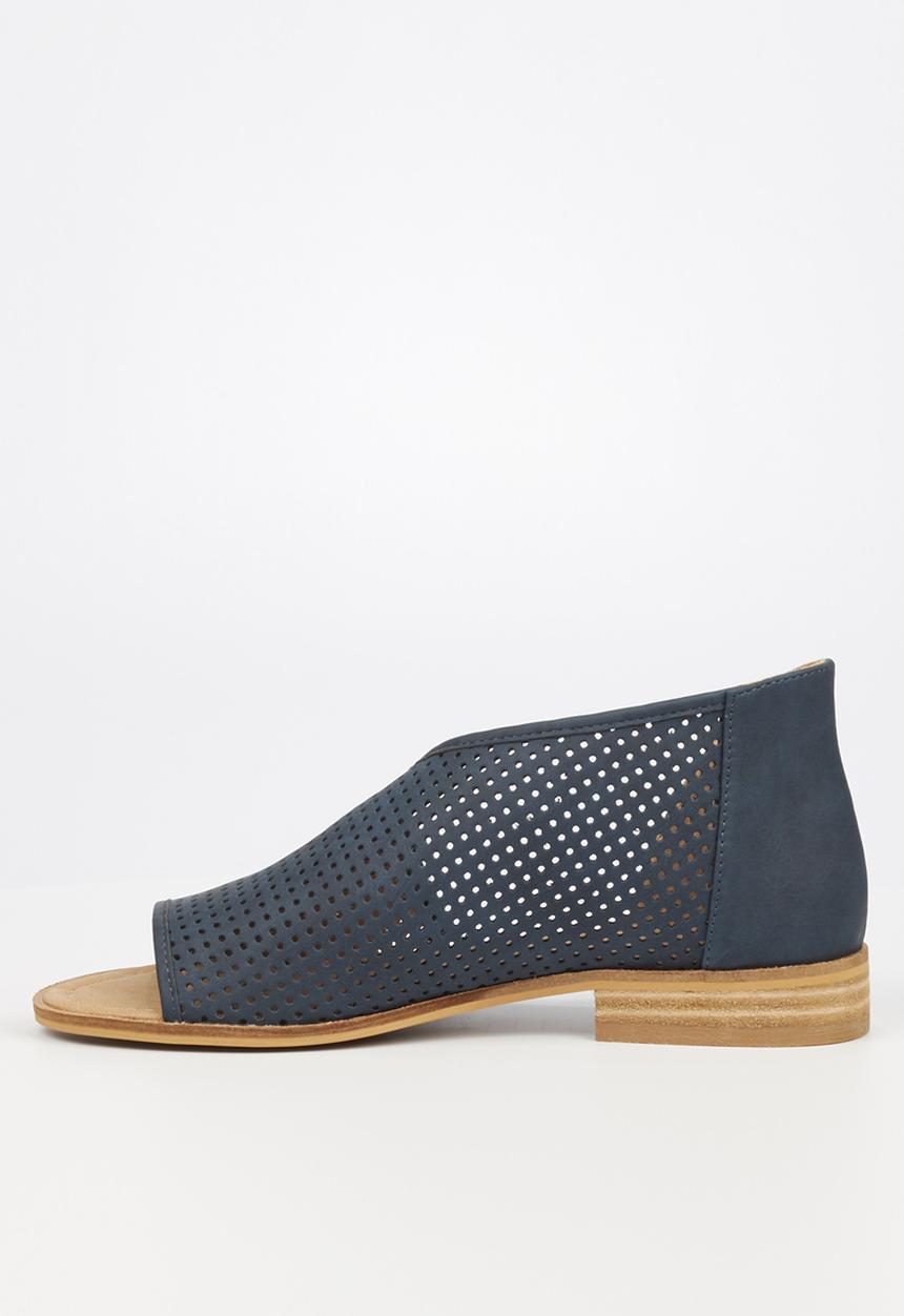 Miss Black - Micah 2 peep toe - navy